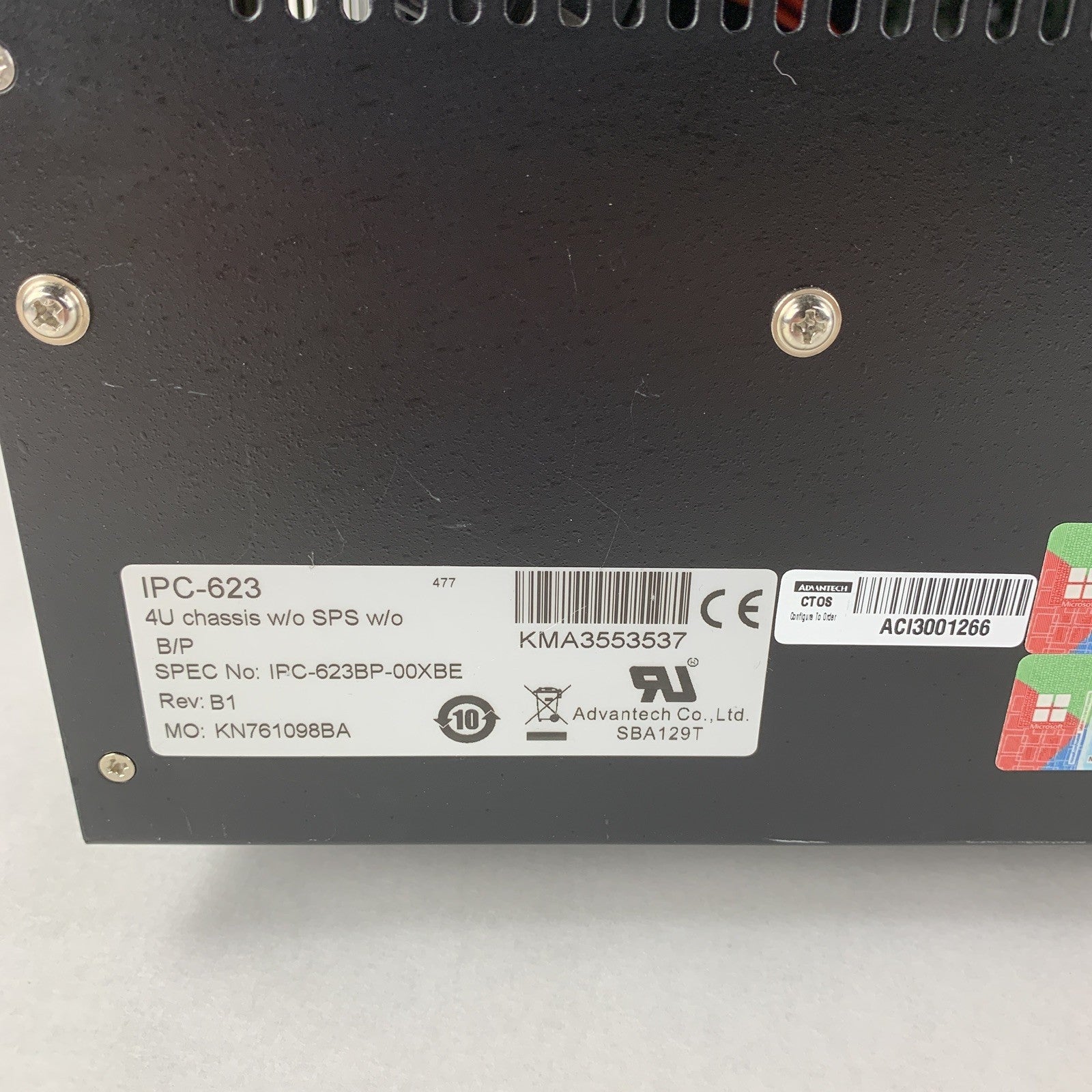 Advantech PC IPC-623BP-00XBE 4U Barebones Chassis w/ Advantech FSP700-80PSA