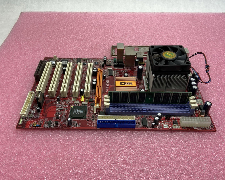 ECS PC Chips M848A Motherboard AMD Athlon XP 1.25GHz 1GB RAM w/IO