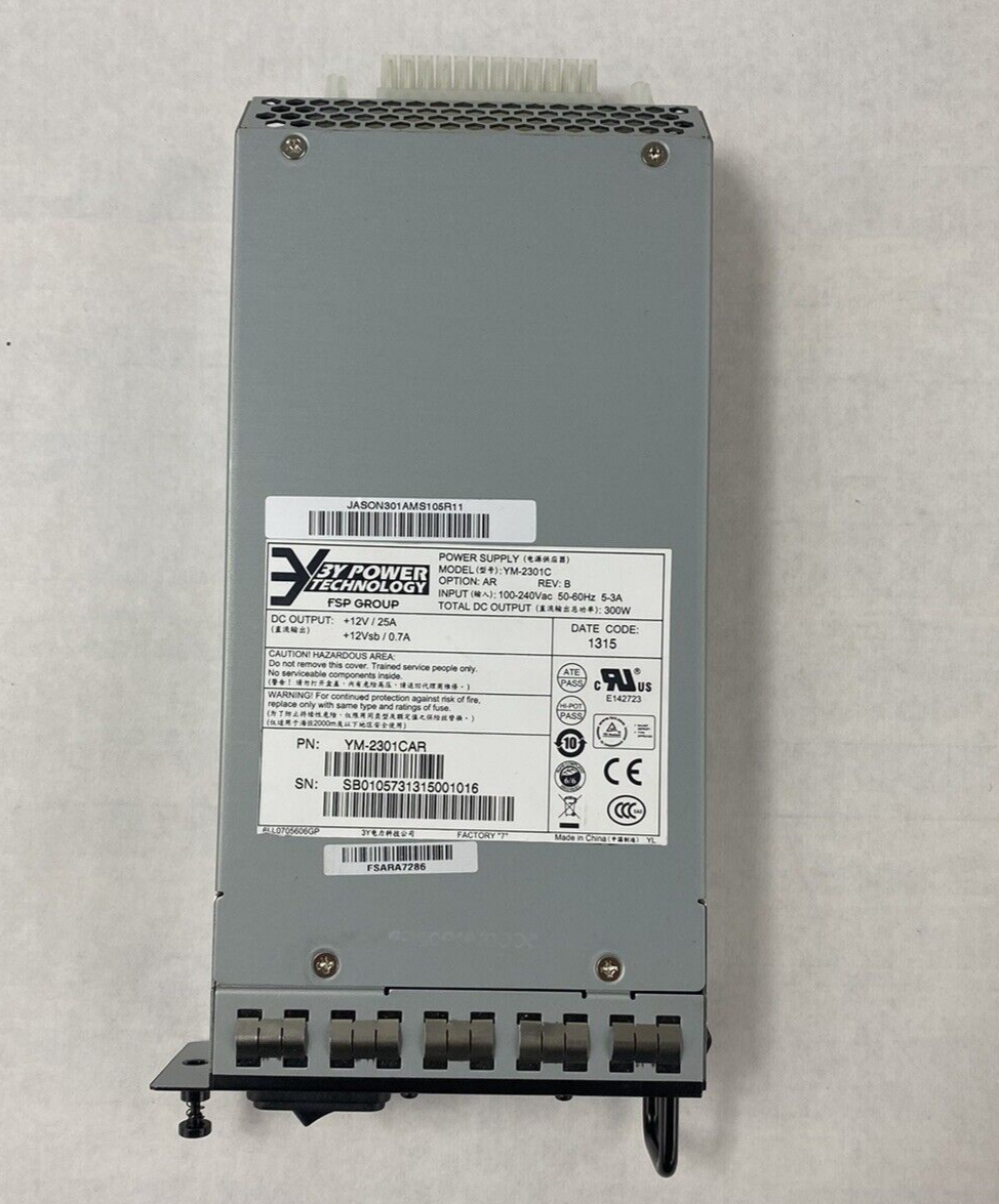 3Y Power Technology YM-2301C 300W Rev B Redundant Power Supply