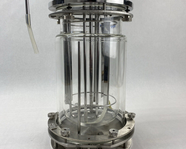 Eppendorf G-1395-13  3L Liter Glass Jacketed Vessel Bioreactor
