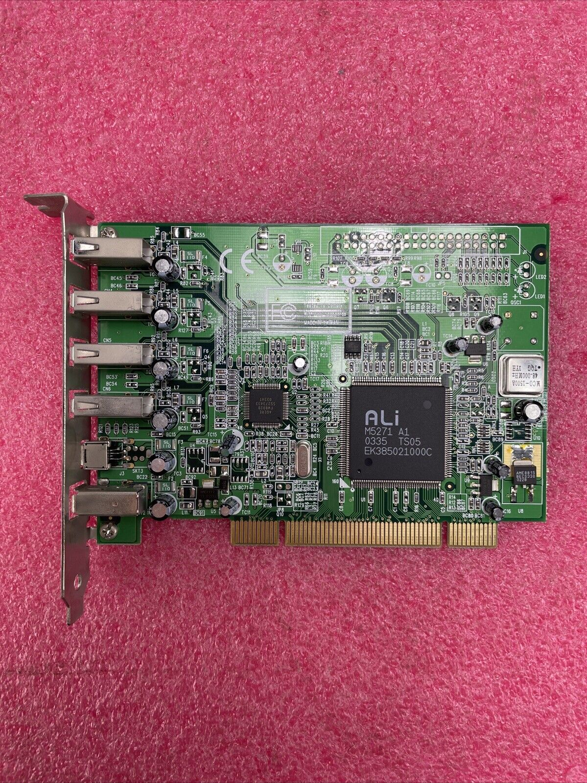 Ali PCI Card 4 USB 2 FireWire 400 IEEE Card Adapter