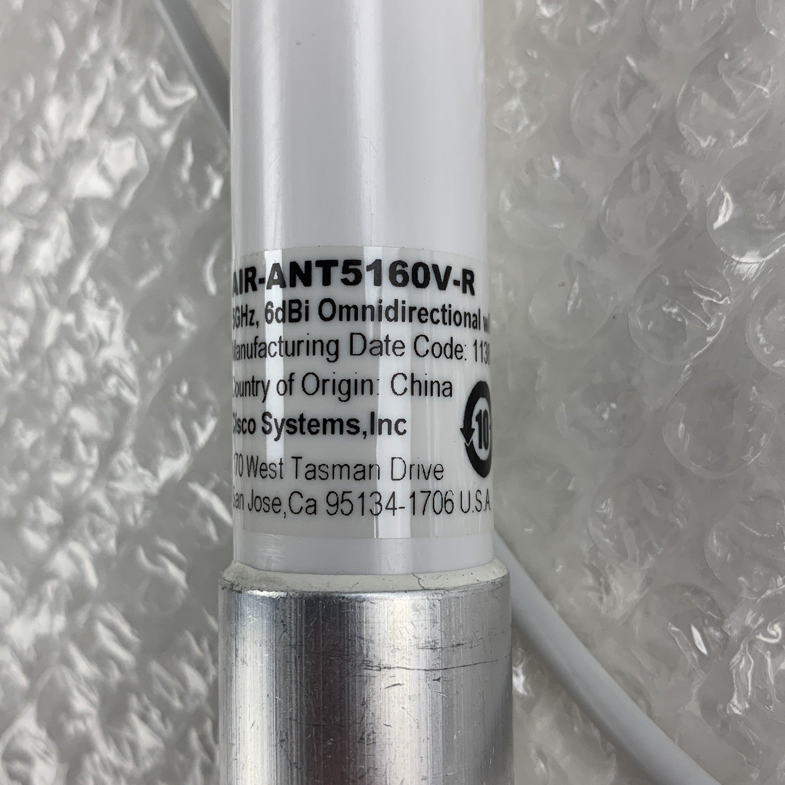 Cisco 800-26277-01 AIR-ANT5160V-R Mast and Beam Mount 5GHz 6dBi Lot of 2x