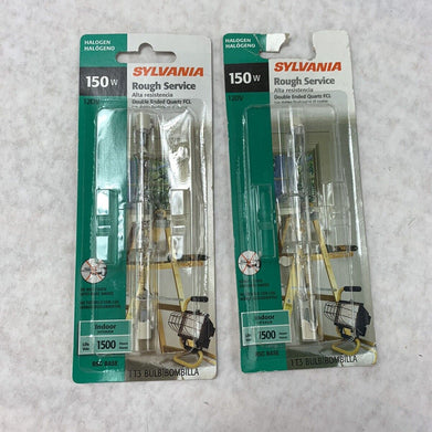 Lot of 2 Sylvania Double Ended Quartz 100w 120v 3 1/8”