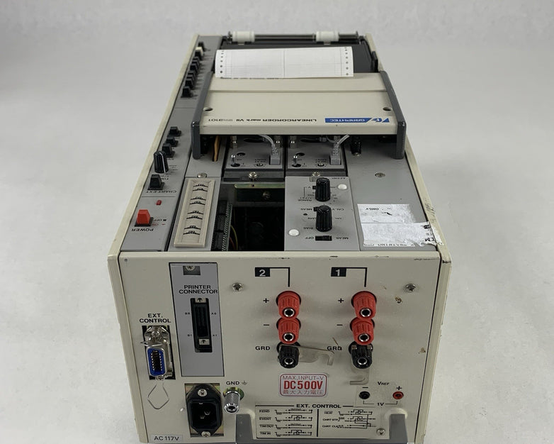 Graphtec WR3101 Linearcorder Mark VII Powers and Prints Not Fully Tested