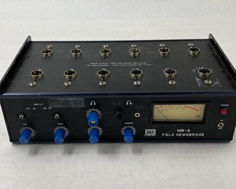 For Parts or Repair Sescom MB-2 Field Newsbridge Microphone Level Balancer