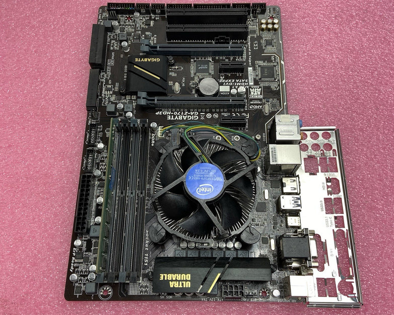 Gigabyte Z170-HD3P-CF Motherboard Intel Core i7-6700 3.4GHz 8GB RAM w/IO Shield