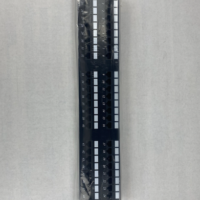 Cat 6 180° Unshielded Patch Panel, 110 Type IDC with 48 Ports