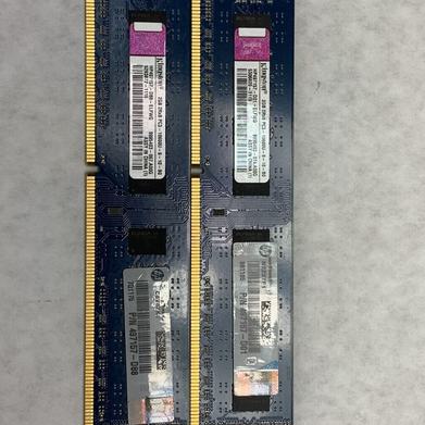 Lot ( 2 ) 2GB Kingston PC3-10600 DDR3-1333MHz non-ECC Unbuffered CL9 240pin DIMM