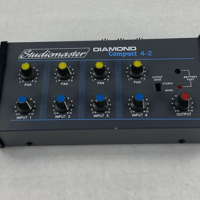 Studiomaster Diamond Compact 4-2 Audio Mixer - Parts or Repair