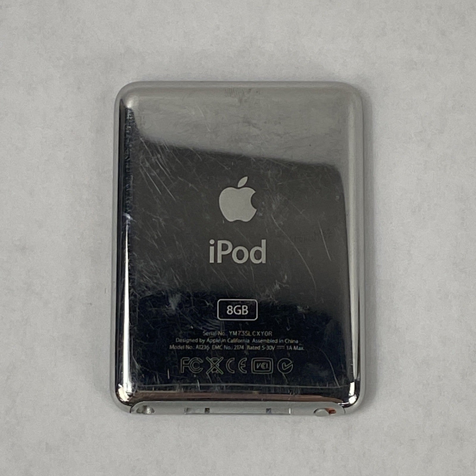 Apple iPod Nano 3rd Gen A1236 8GB Silver v1.1.314