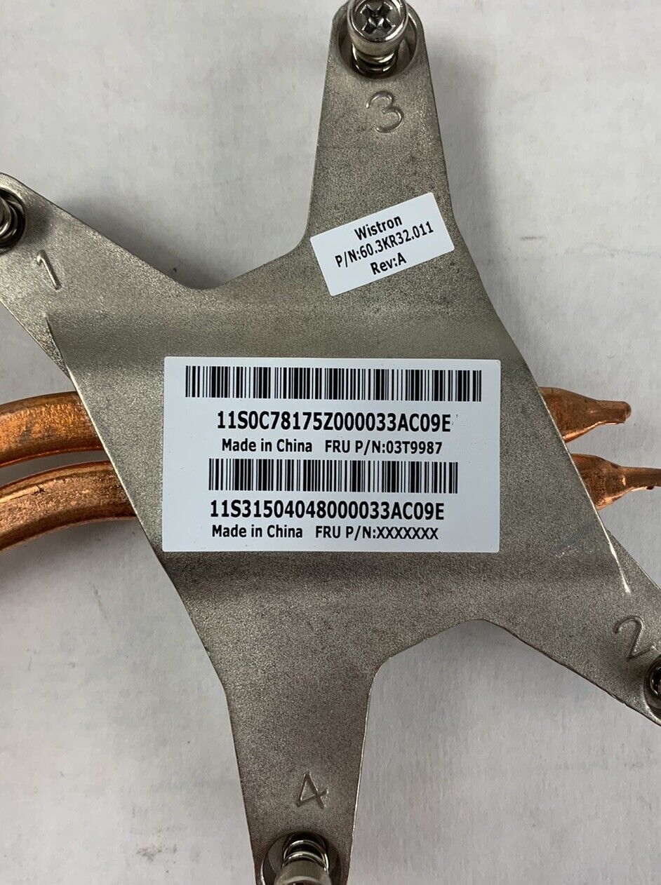 Lenovo ThinkCentre E93Z 65W 1150 CPU Heatsink 03T9987