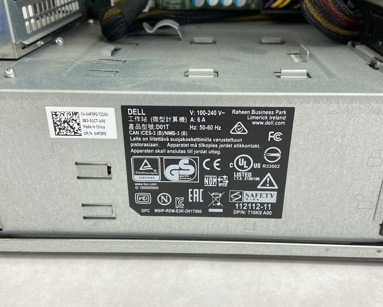 Dell Precision 5810 MT Intel Xeon E5-1620 V3 3.5GHz 32GB RAM K2200 No HDDOS