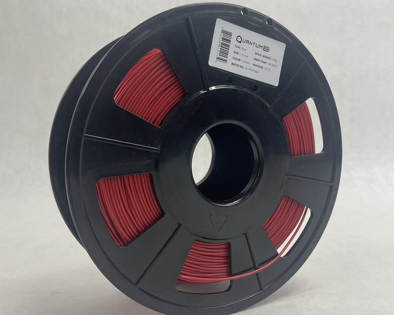 Quantum3D PLA 1.75mm Crimson Filament