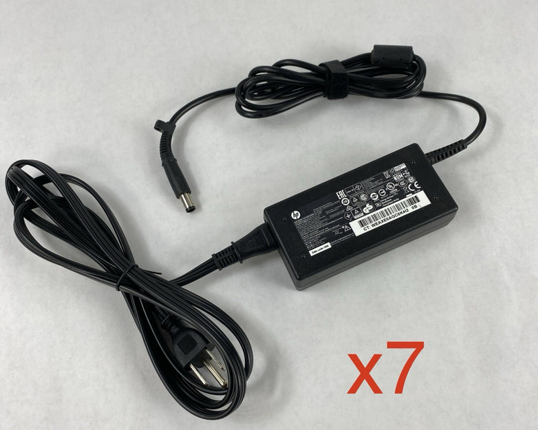 HP TPC-CA58 65W 19.5V 3.33A 7.4mm Barrel Charger AC Adapter (Lot of 7)