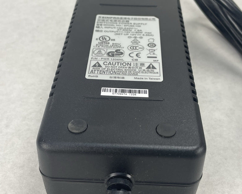 SINPRO SPU65-105 Power Supply Adapter 12V 5.41A VSX 3000 2-Pin Molex