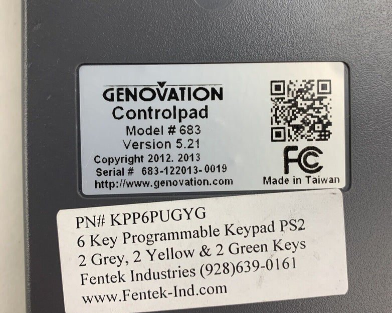 Enovation Programable Control Pad 6x KEYS 683 KPP6PUGRG
