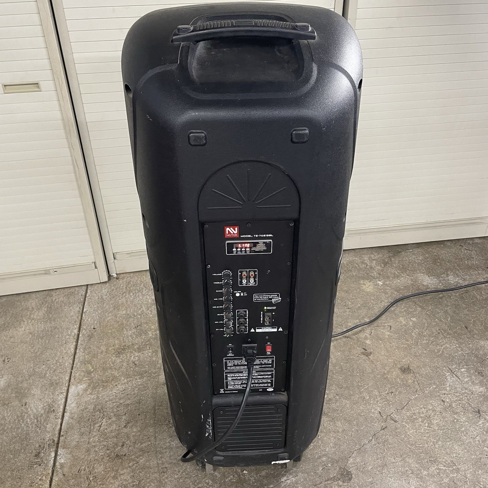 Nutek  TS-70215BL Active PA Speaker Tested Working No Battery5