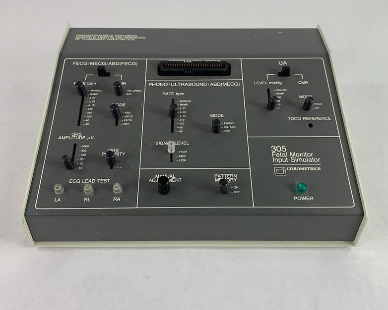 Corometrics 305 Fetal Monitor Input Simulator - Power Tested