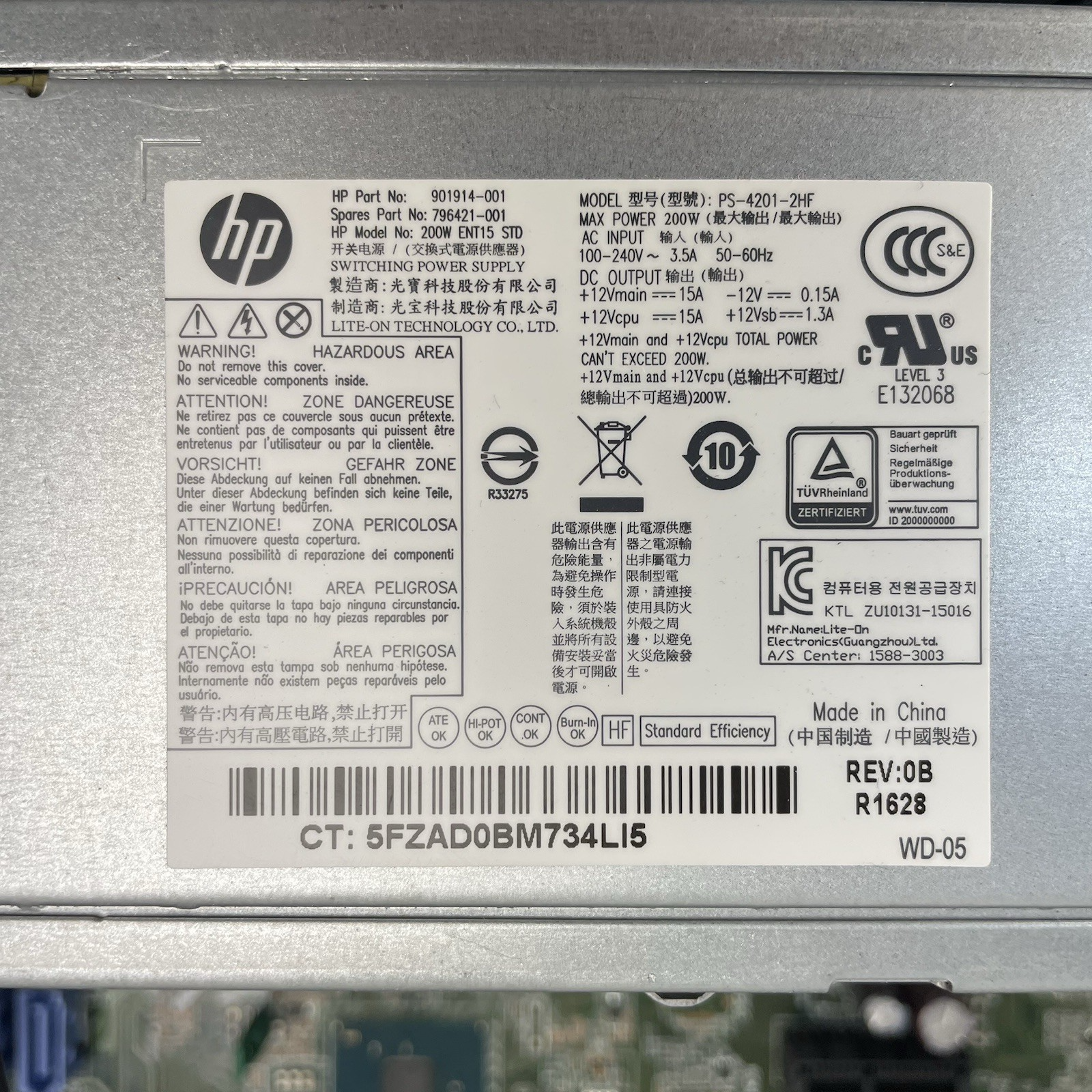 HP EliteDesk 800 G2 SFF i5-6500 3.20 GHz 8 GB RAM No SSD/OS9