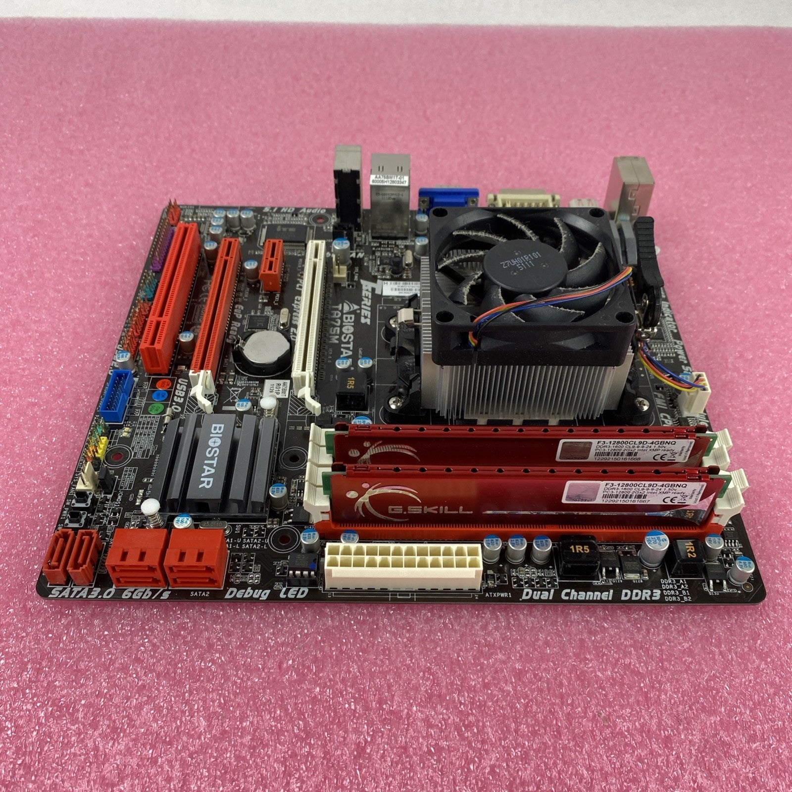 Biostat TA75M Motherboard AMD A8-3870 3.00 GHz 3GB RAM w/ Shield