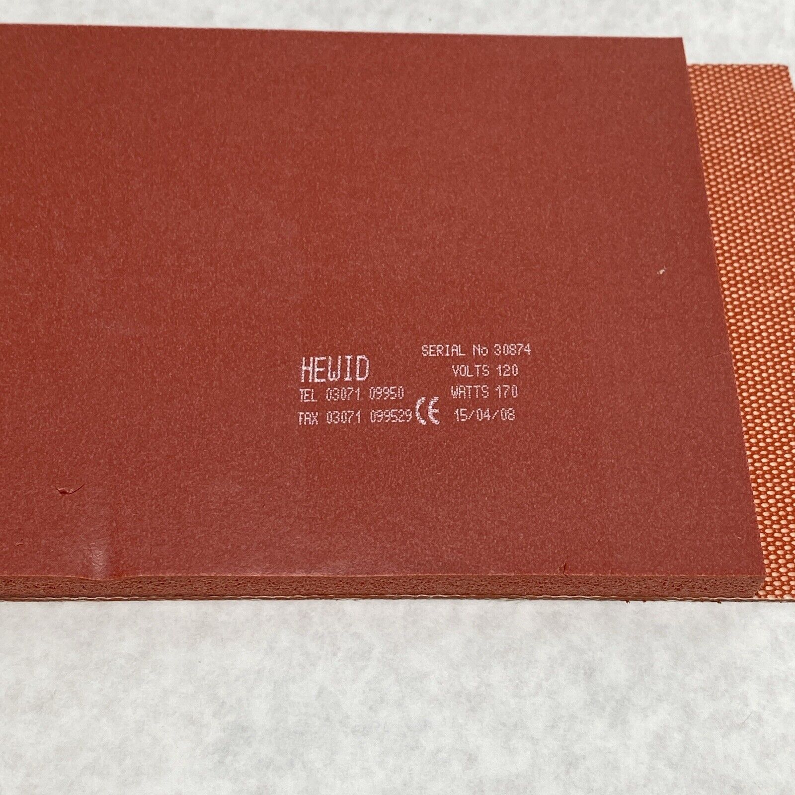 Sartorius BB-8842193 Hewid Fermentation Heating Pad 16.5" x 5" Tested & Working