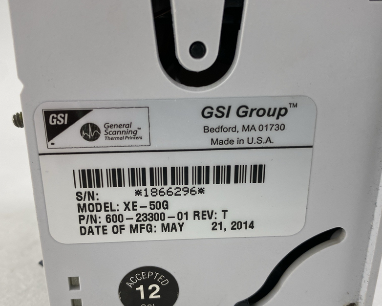 GSI Group XE-50G Patient Monitor Printer Recorder