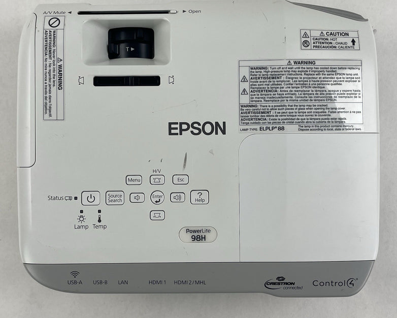 Epson H687A White Portable 100-240V 3LCD LCD (456 Lamp Hours)