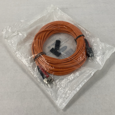 Belkin A2F20207-30 Fiber Optic Jumper Cable 30ft ST to SC Duplex Zipcord Orange