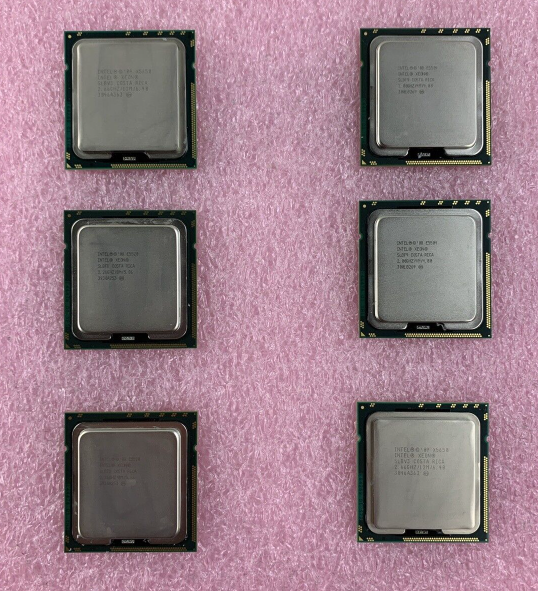 Intel Xeon E5504 Quad Core 2.00GHz LGA1366 Socket CPU Server Processor Lot of 6