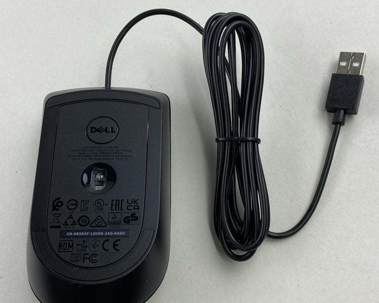 Optical Mouse MS116 CN-065K5F Black USB Scroll Wheel OEM