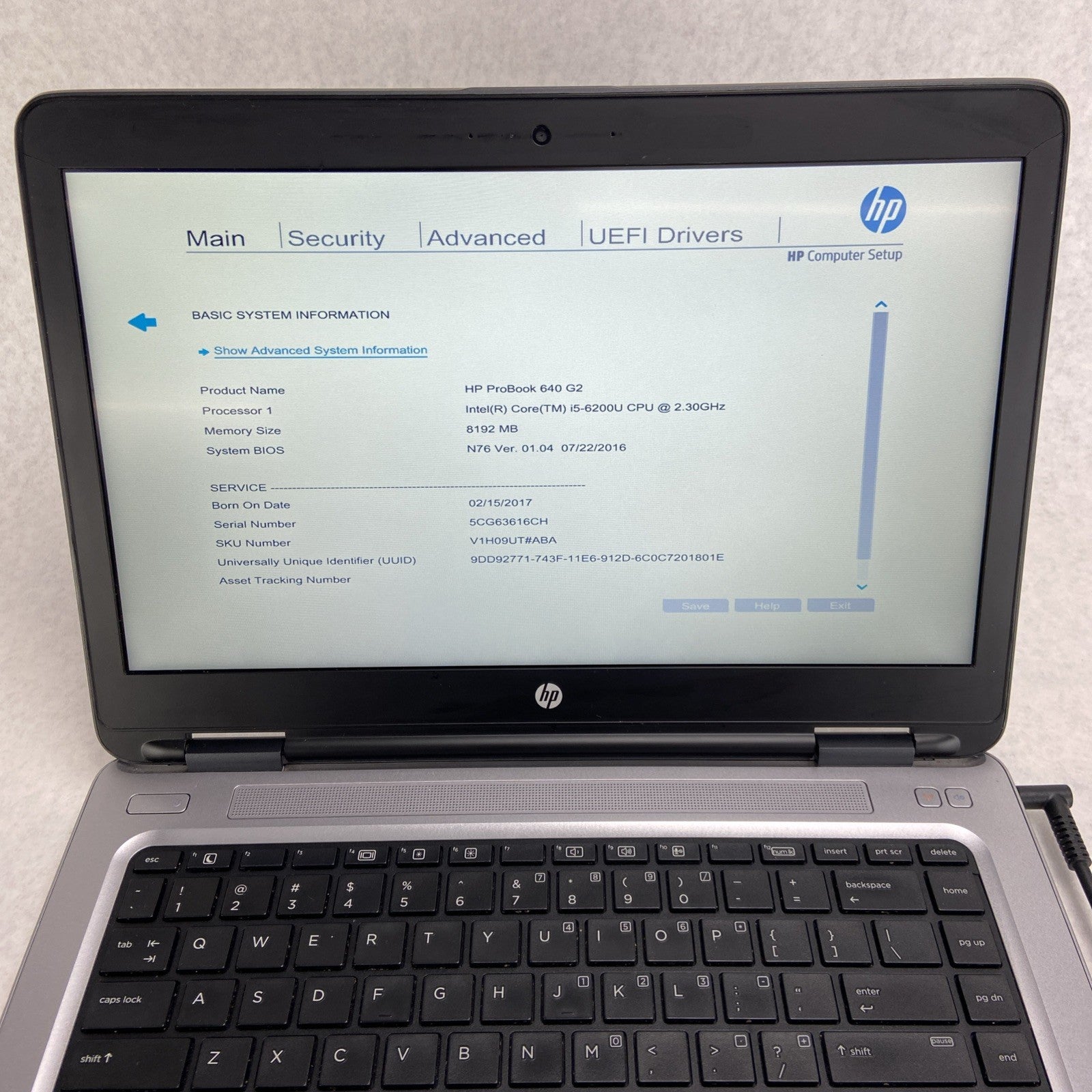 HP ProBook 640 G2 Intel Core i5-6200U 2.30GHz 8GB RAM 14" No HDD/OS No Optical
