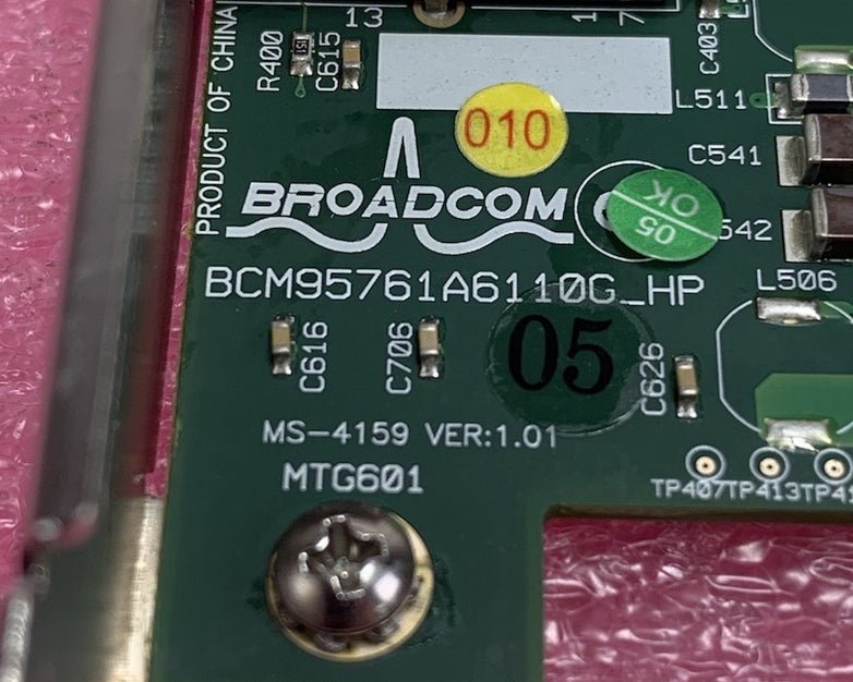 Broadcom MS-4159 BCM9571 Single-Port Gigabit PCIe Network Adapter