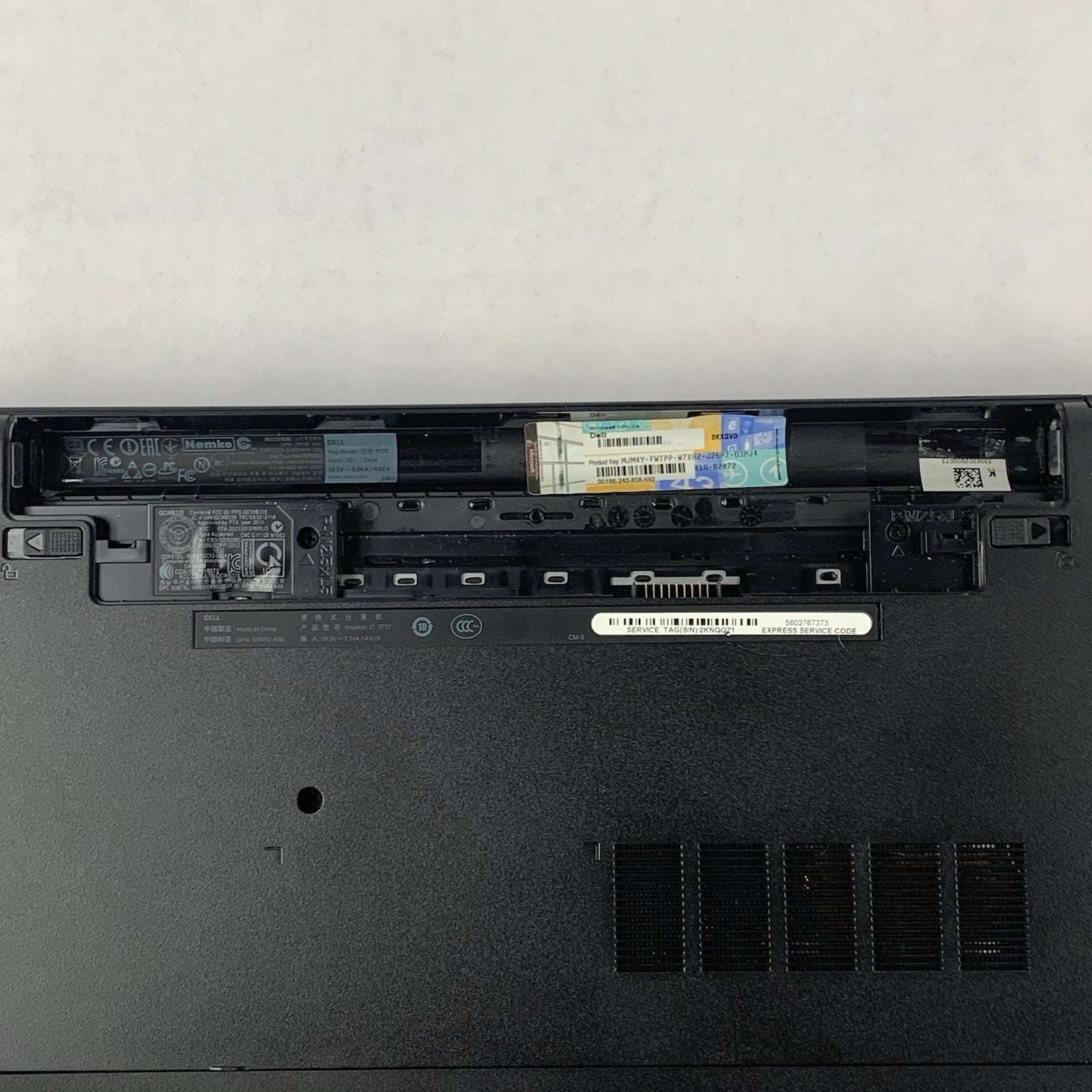 Dell Inspiron 17-3737 17.3” Laptop i5-4200U 1.6 GHz 8 GB Ram No SSD/OS/AC14