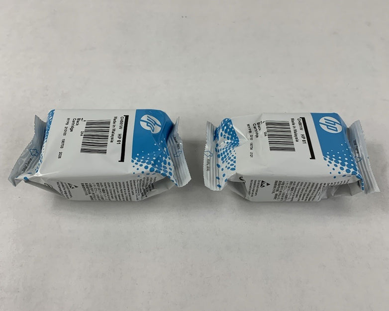 HP 61 + 61 Black Ink Cartridge Twin-Pack Exp. Jul 2021 - Open Box