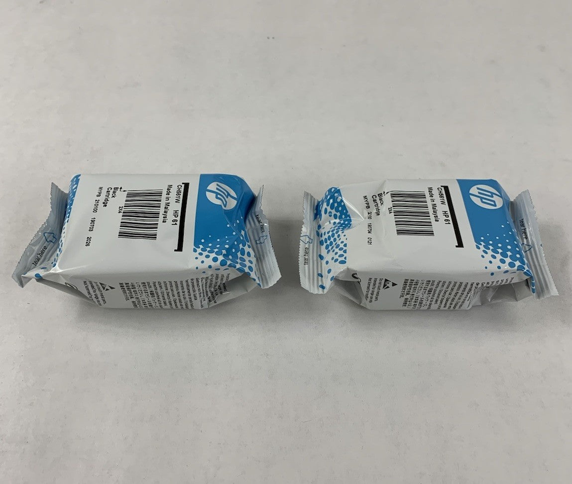 HP 61 + 61 Black Ink Cartridge Twin-Pack Exp. Jul 2021 - Open Box2