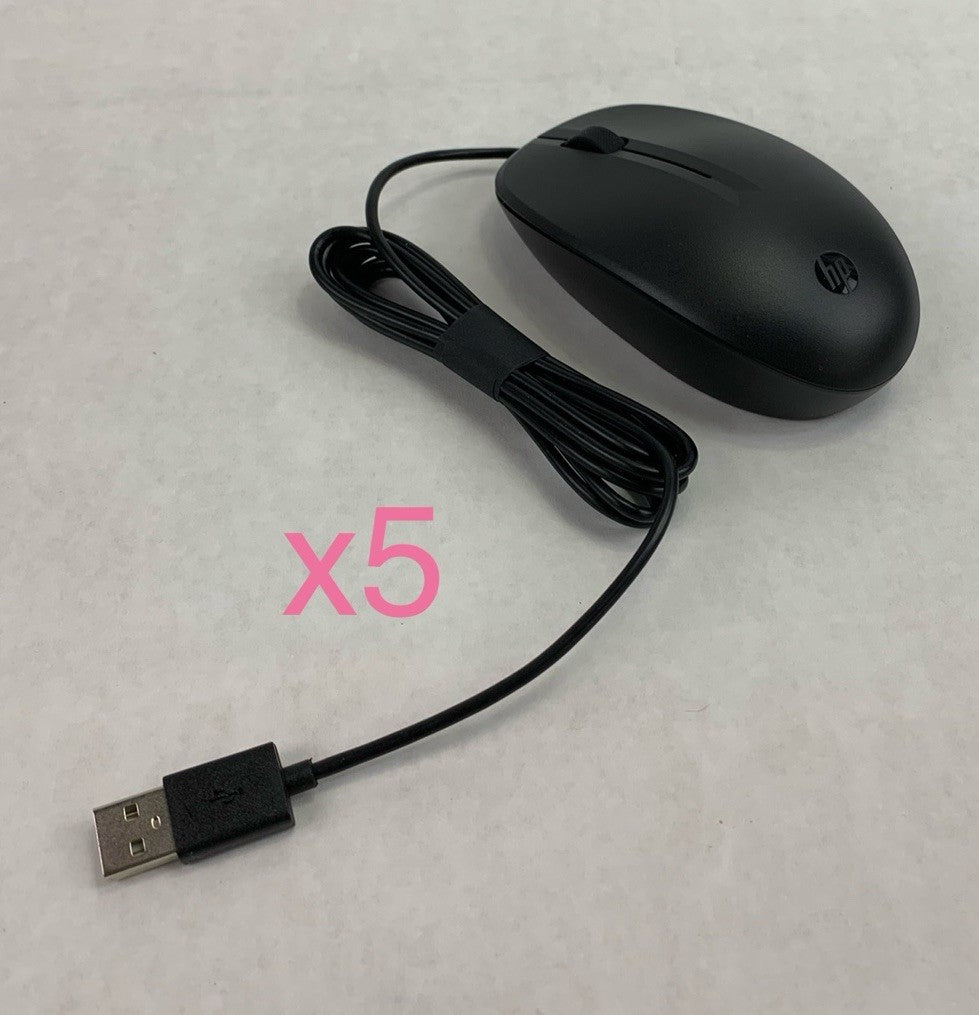 HP TPA-L001M 125 USB-Wired Mouse (Lot of 5)