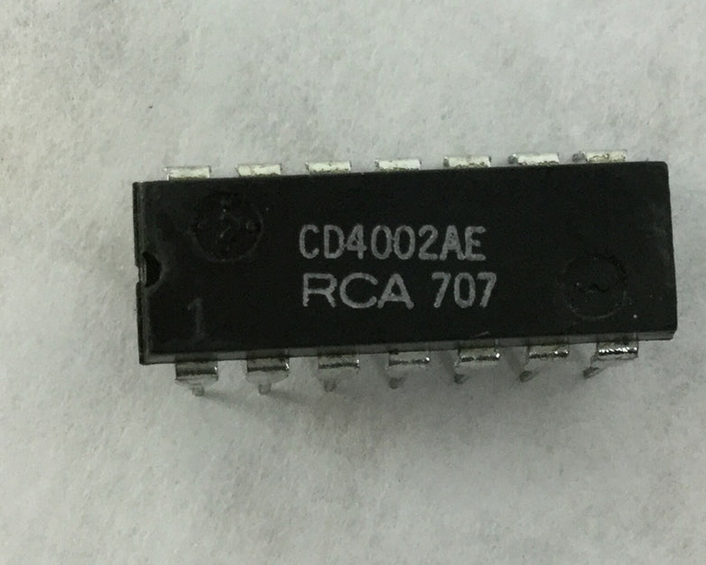 Genuine RCA CD4002AE Integrated Circuit  14 Pin Dip  Lot of 10
