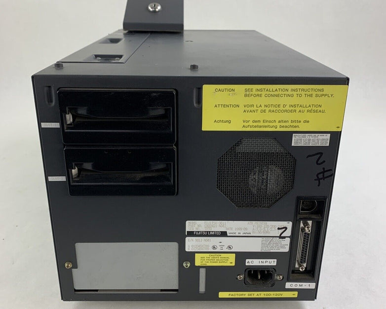 Fujitsu ATB Printer 9811 CA02421-A041 Powers On No Ribbon or Cards For Parts