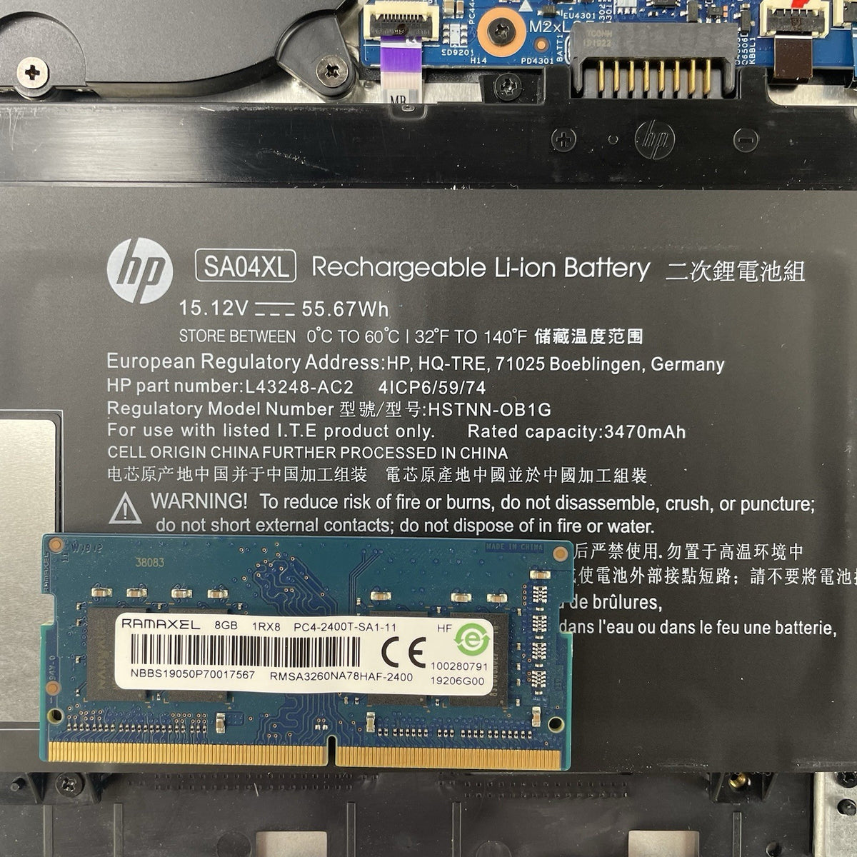 HP Envy x360 14" i7-8565U 1.80 GHz 8 GB RAM No SSD/OS/AC - Bad USB18