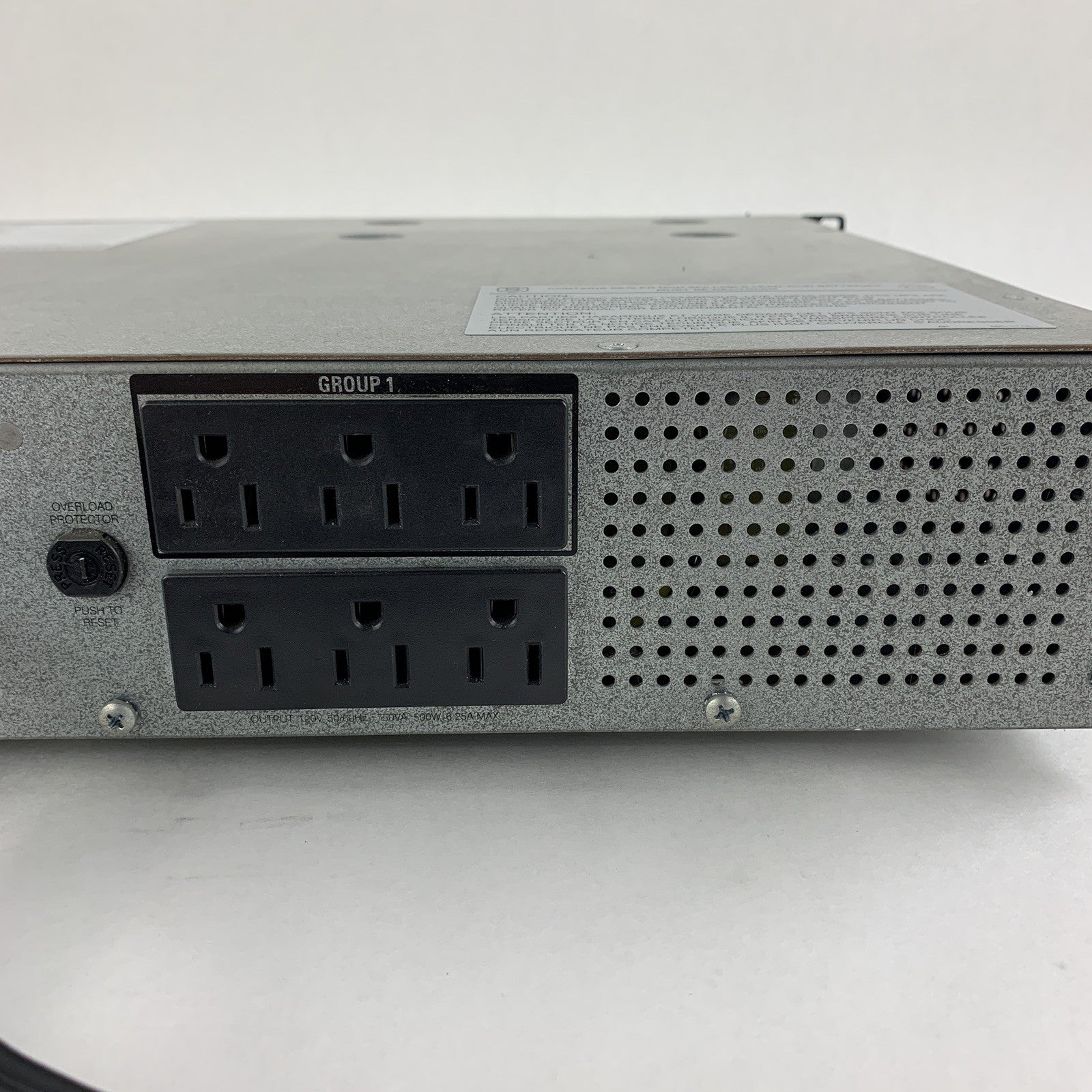 APC SMT750RM2U Line Interactive SmartUPS Power Supply Tested No Battery No Caddy