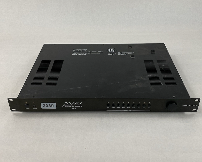 Australian Monitor IN400 Audio Amplifier Tested