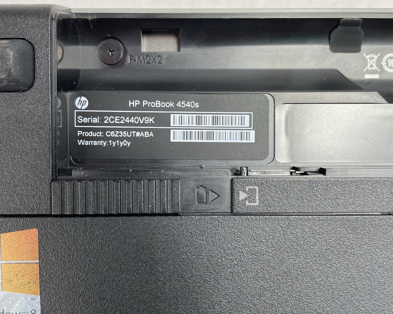 HP ProBook 4540S i3-3100M 2.40 GHz 4 GB RAM No SSD/OS/AC/Battery