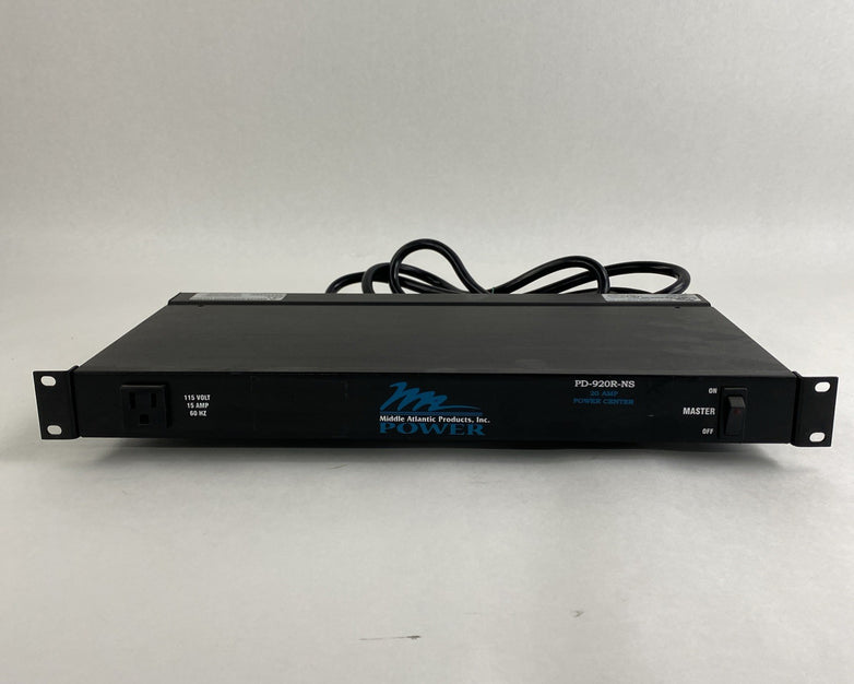 Middle Atlantic PD-920R-NS 20 AMP Power Center 8 Outlet