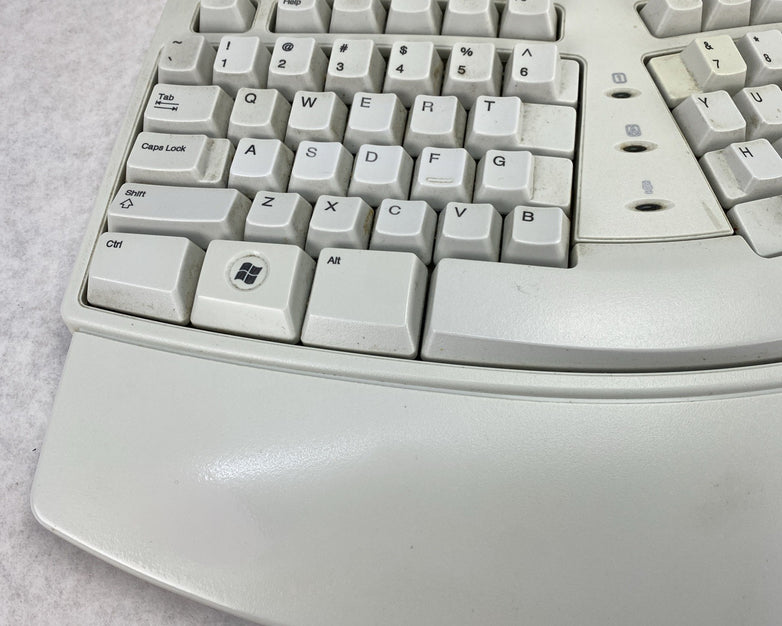 Microsoft X08-73009-01 Ergonomic Wired Keyboard w/ USB Adapter - Tested