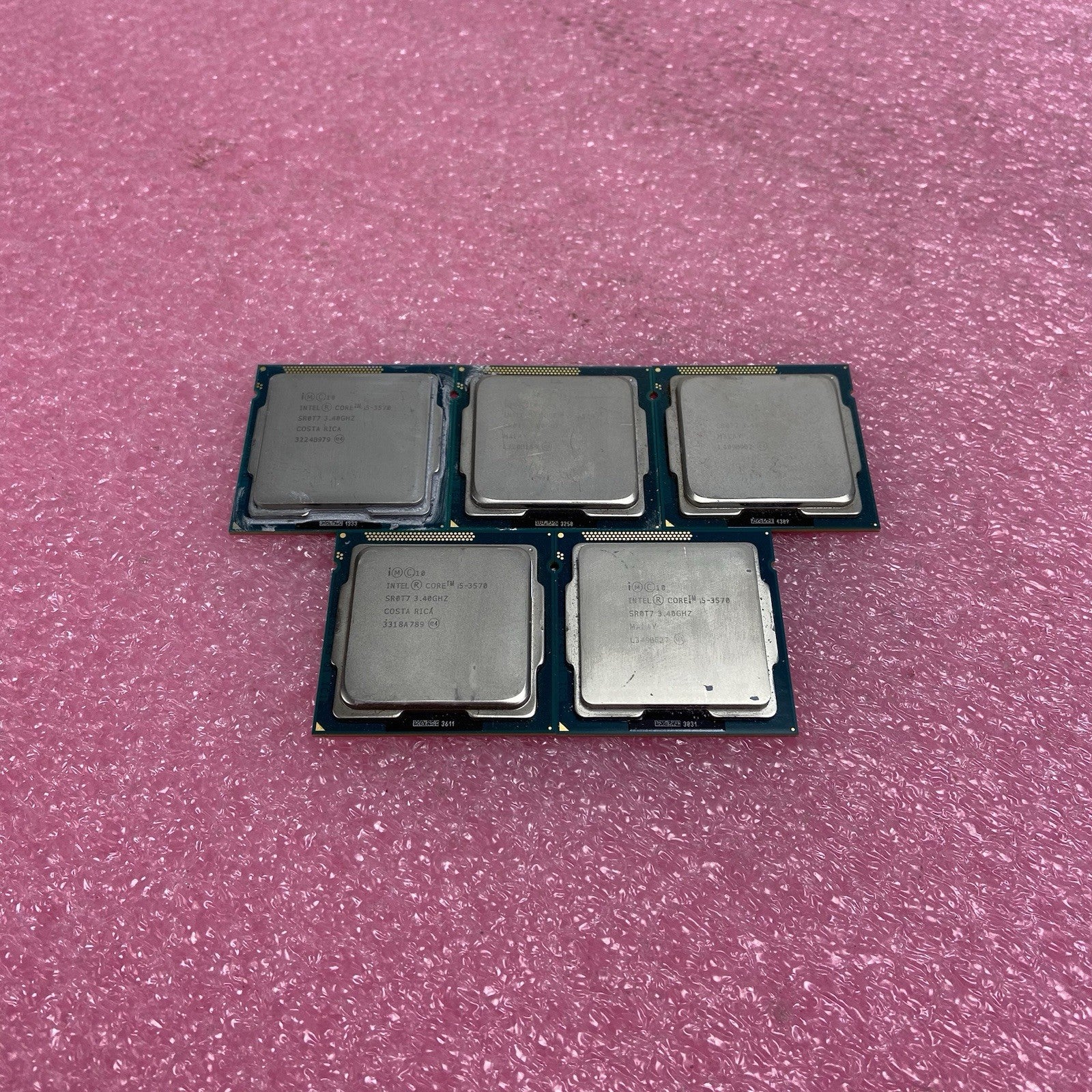 Lot of 5 Intel Core i5-3570 SR0T7 3.4GHz Desktop Processor5