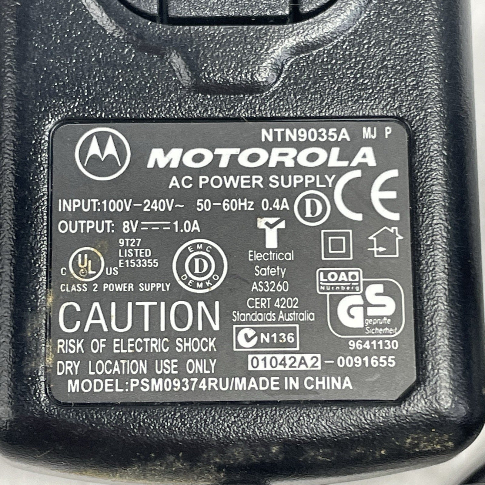 Motorola AC Charger NTN9035A R750 Travel Wall Rapid Charger Lot of 4