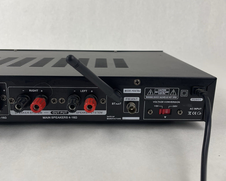 Pyle Home Amplifier Receiver 200W Digital AUX FM Antenna PDA7BU For Parts
