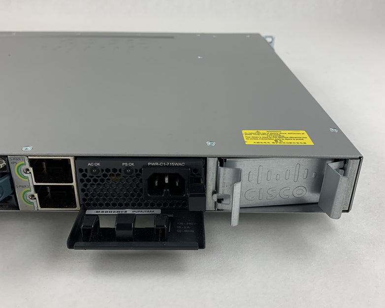 Cisco WS-C3850-48P-S V06 Catalyst 3850 w/ C3850-NM-4-1G Switch Tested Reset