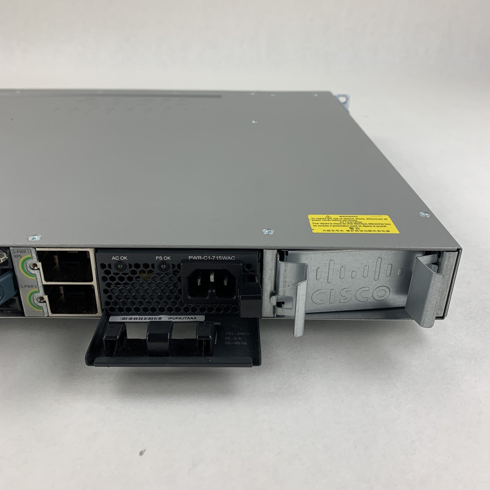 Cisco WS-C3850-48P-S V06 Catalyst 3850 w/ C3850-NM-4-1G Switch Tested Reset