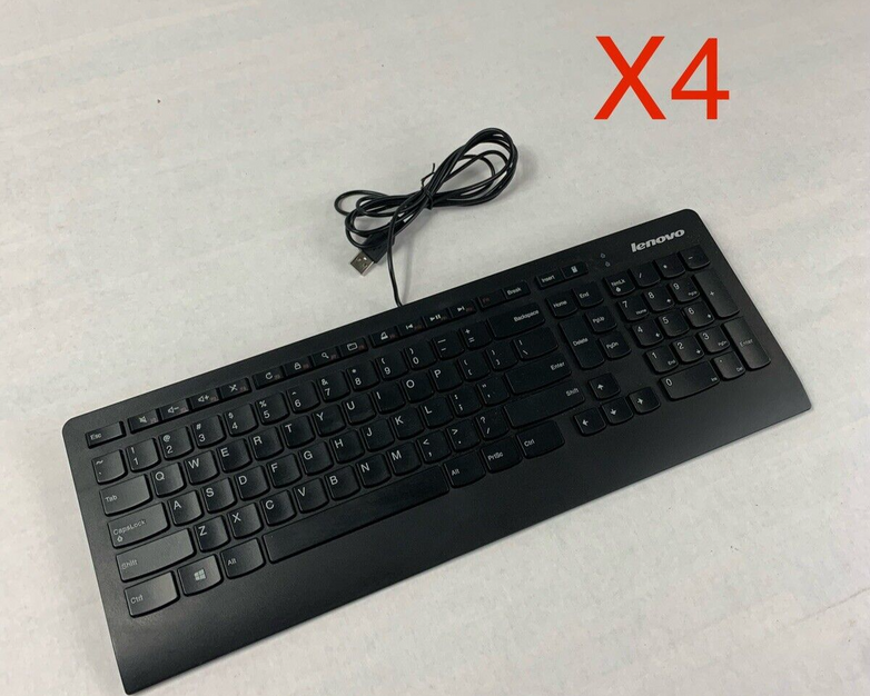 Lot of 4 Lenovo KU-0989 Keyboard 54Y9489